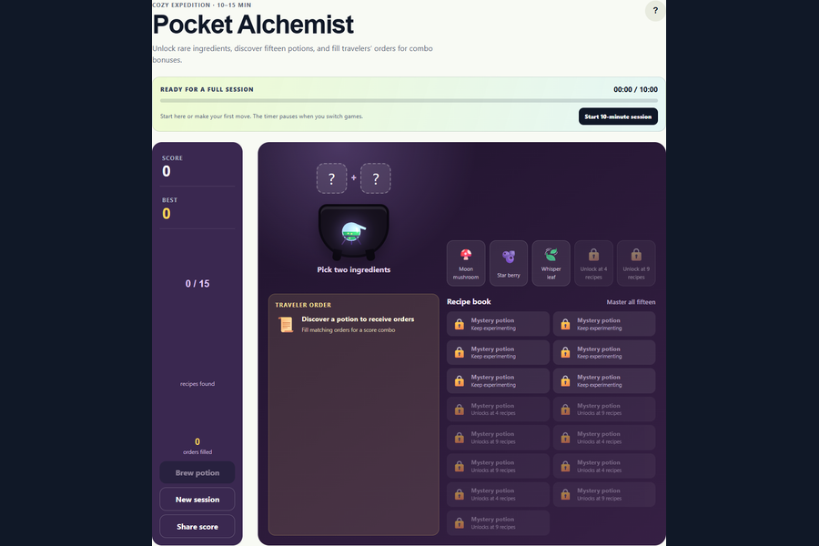 Pocket Alchemist gameplay