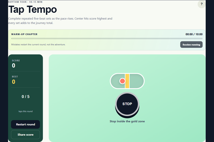 Tap Tempo gameplay