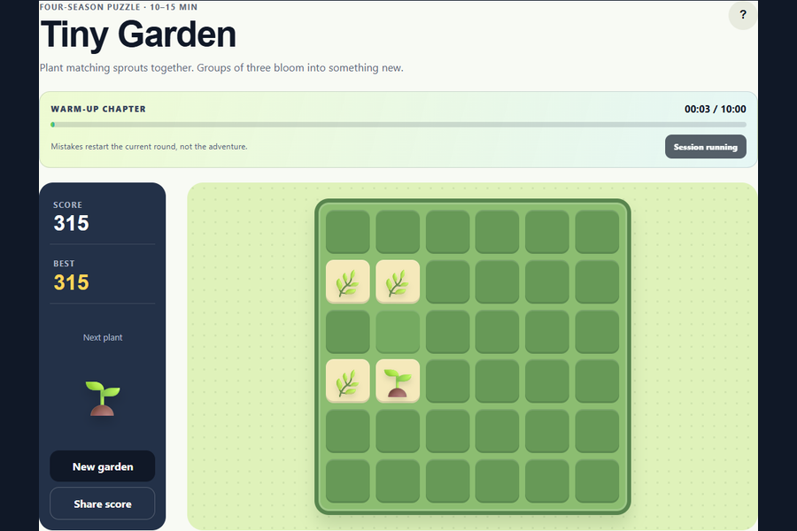 Tiny Garden gameplay